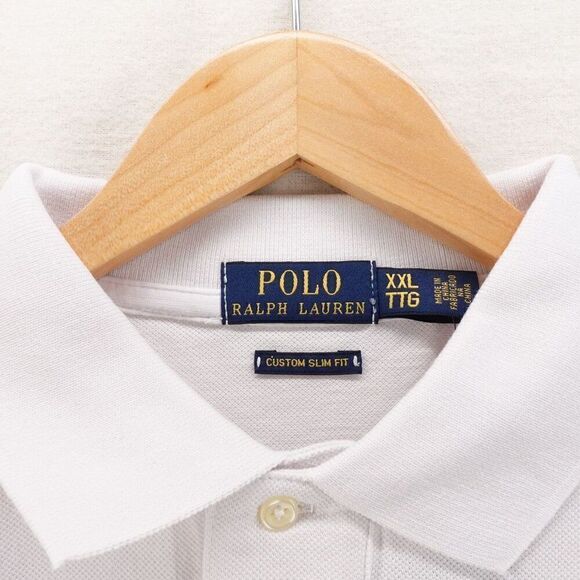 Polo Ralph Lauren Men's Slim Fit Polo Bear Polo Shirt White XXL - Picture 8 of 12